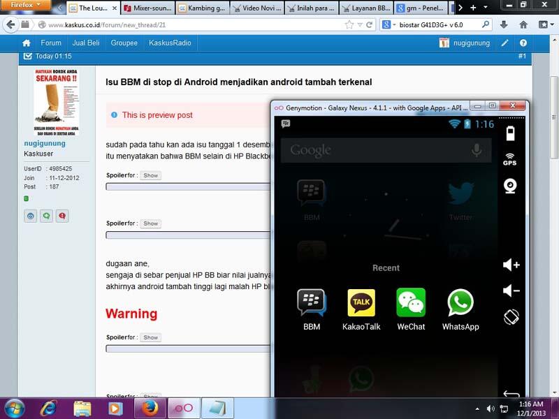 Isu BBM di stop di Android menjadikan android tambah terkenal