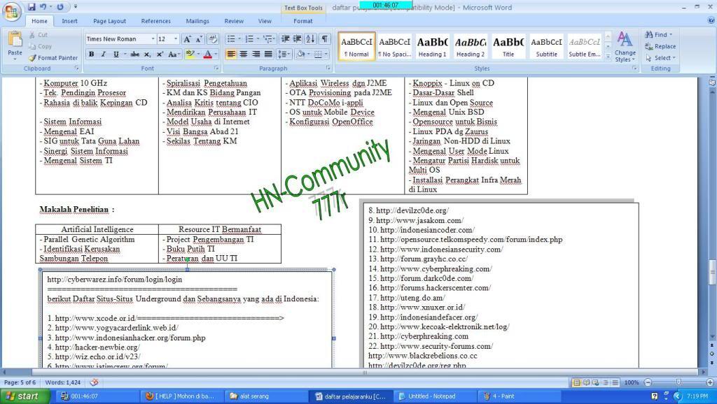 List Pelajaran Untuk Menjadi Hacker 