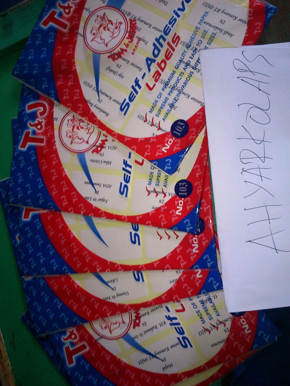 Jasa Ketik & Print Label Surat Undangan
