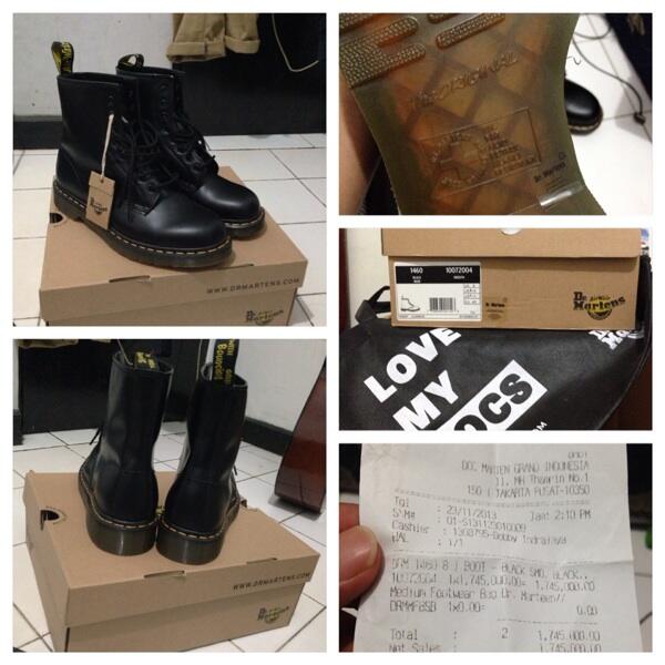 WTS Dr Martens 1460 Black Noir 9UK