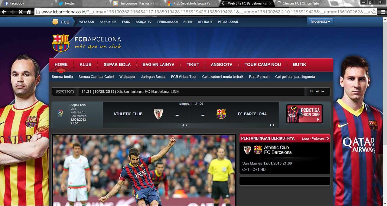 Klub sepakbola Eropa yang meluncurkan situs BAHASA INDONESIA!!!