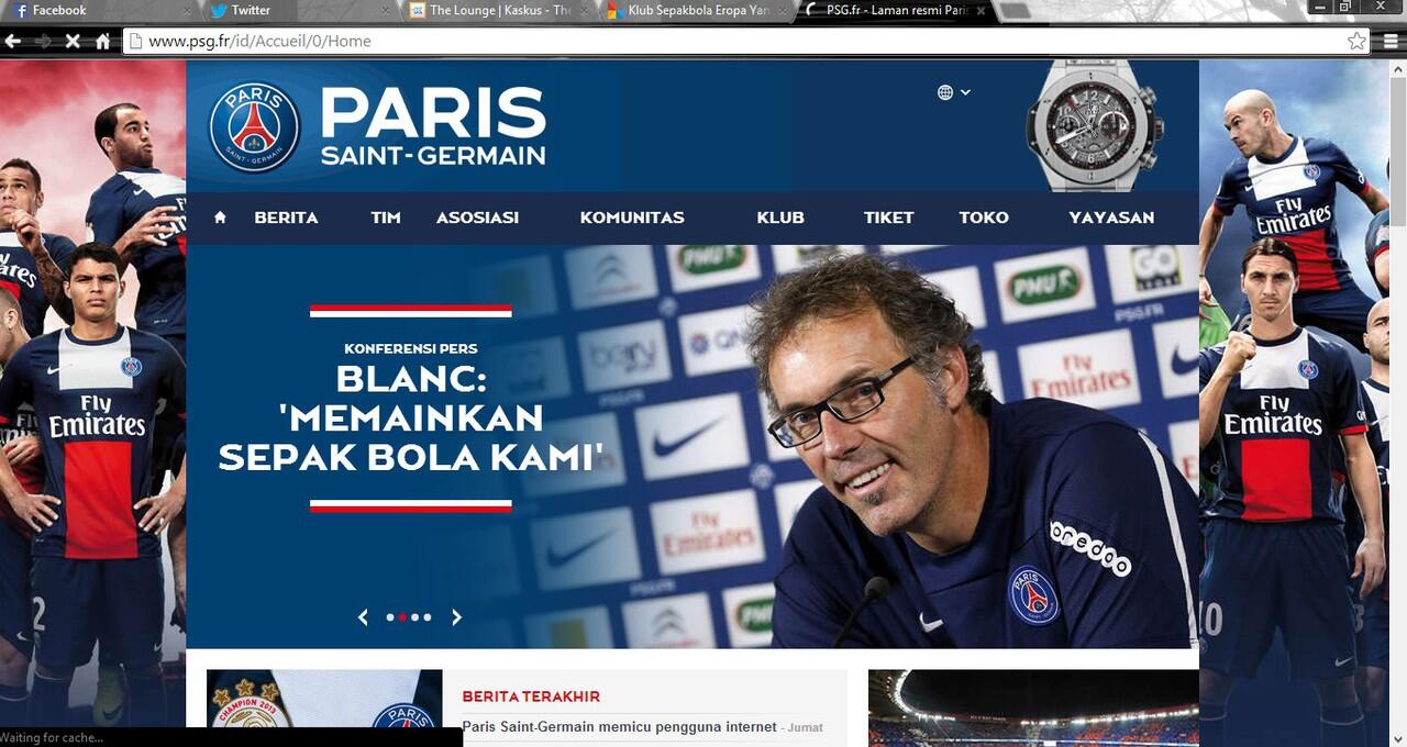 Klub sepakbola Eropa yang meluncurkan situs BAHASA INDONESIA!!!