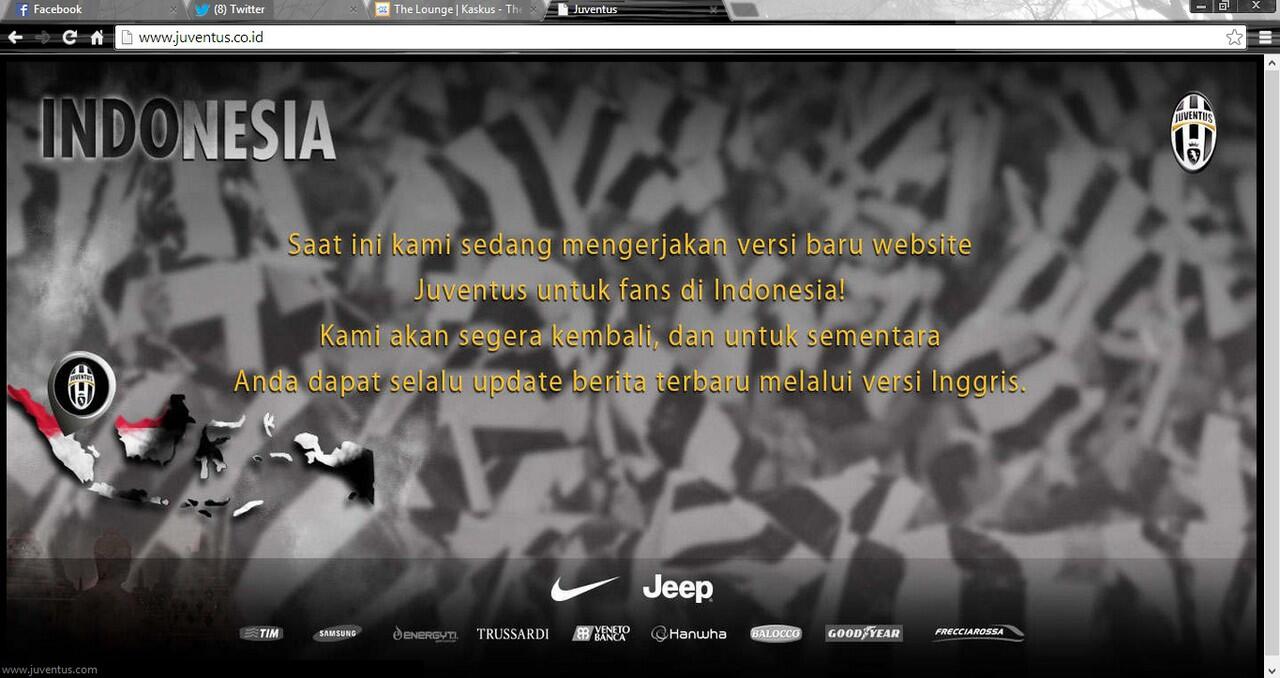 Klub sepakbola Eropa yang meluncurkan situs BAHASA INDONESIA!!!