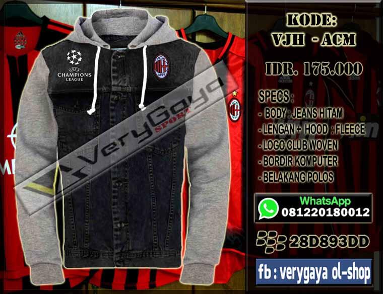 JEANS HOODIE SERIE-A CLUB: AC MILAN, AS ROMA, INTER, JUVE, LAZIO