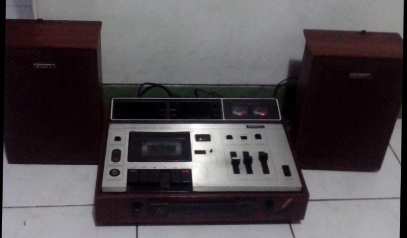 Vintage Tape Sony TC-133CS, Lengkap dg Speaker Originalnya