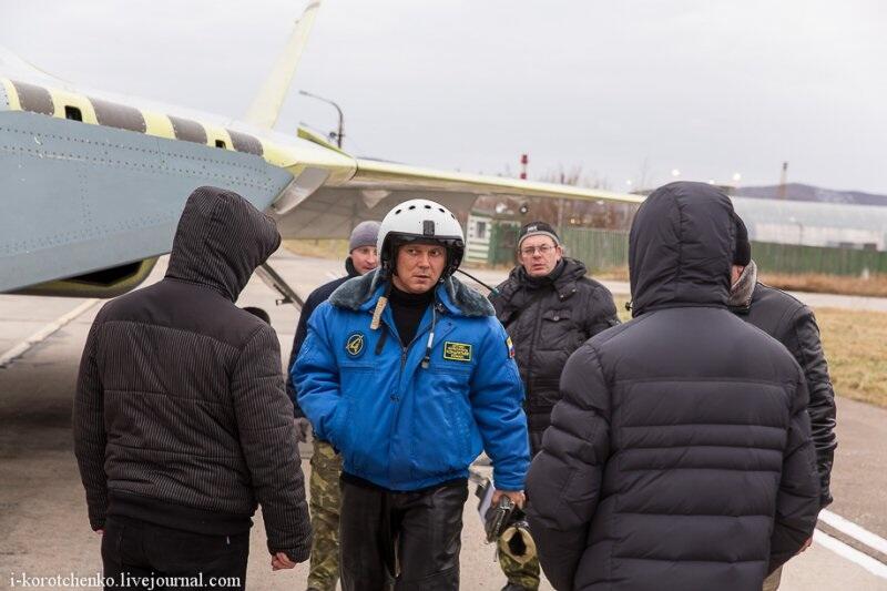 (Gambar) Test Flight Pespur &quot;PAK FA&quot; Rossiya