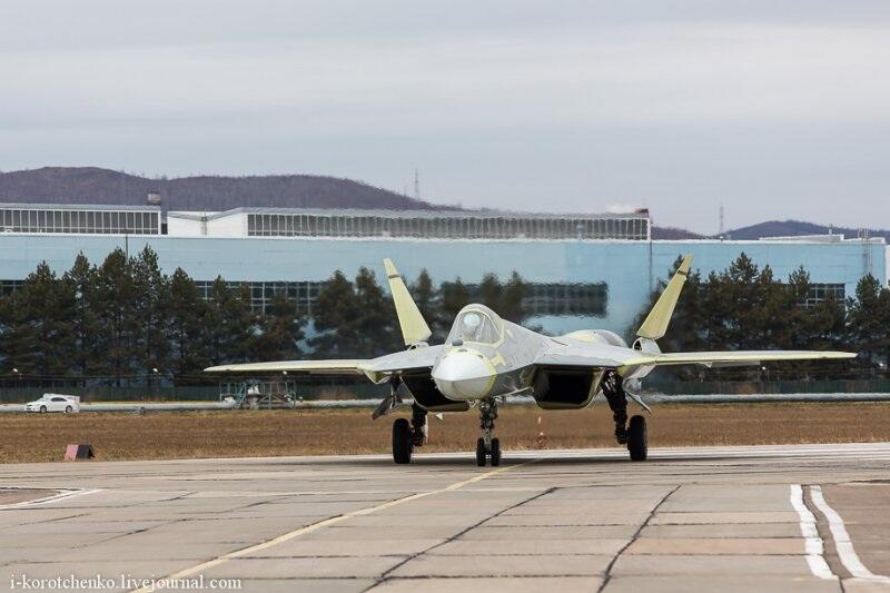 (Gambar) Test Flight Pespur &quot;PAK FA&quot; Rossiya