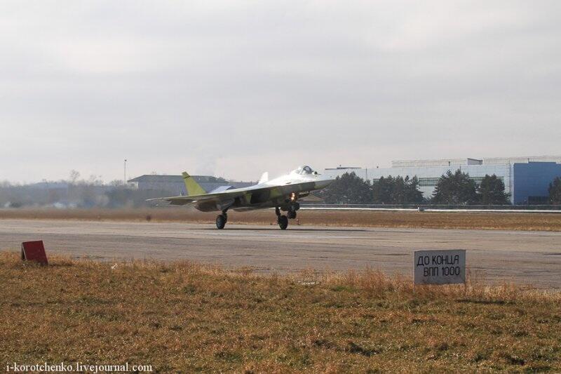 (Gambar) Test Flight Pespur &quot;PAK FA&quot; Rossiya