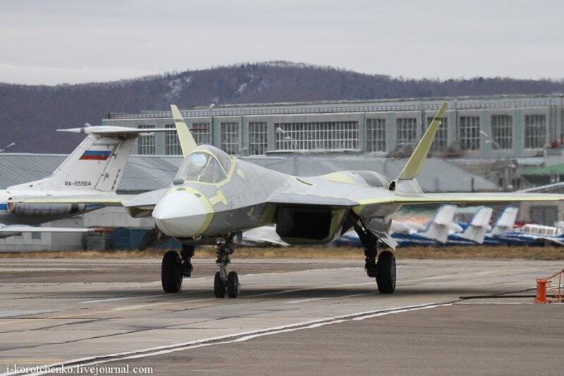 (Gambar) Test Flight Pespur &quot;PAK FA&quot; Rossiya