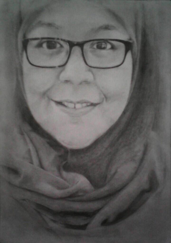 Lukis Wajah (Potret) dengan Pensil karya ane gan