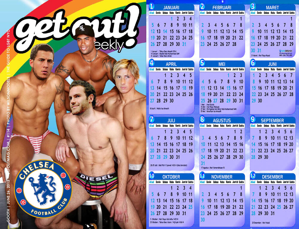 &#91;Mangstabh gan!&#93; Kalender Pemain Sepakbola dari 3 Klub ternama!