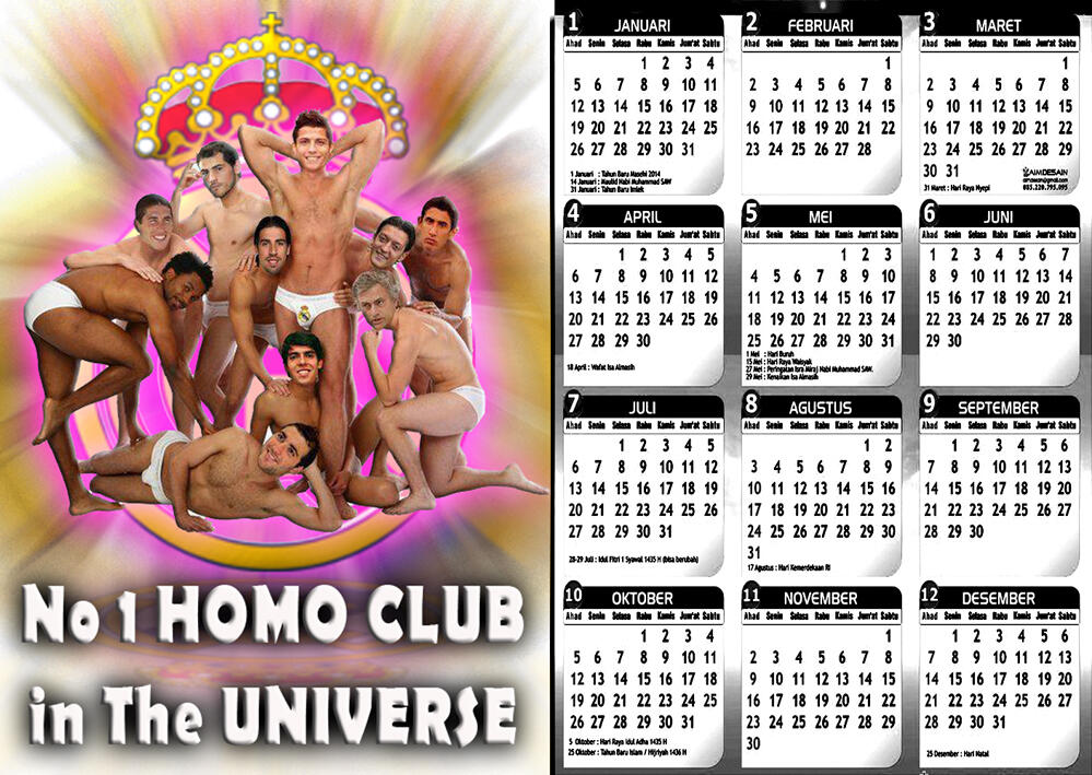 &#91;Mangstabh gan!&#93; Kalender Pemain Sepakbola dari 3 Klub ternama!
