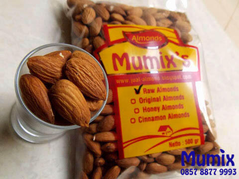 jual kacang almond mentah