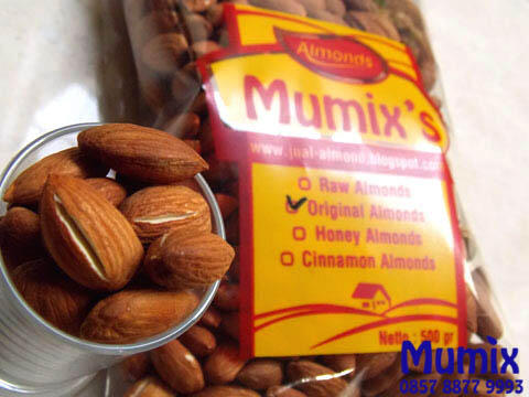 jual kacang almond mentah