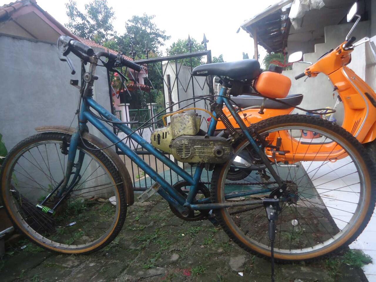 Terjual sepeda  ontel  mesin MX 5 KASKUS