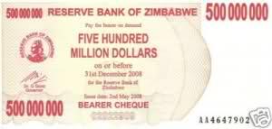 Fakta uang di Zimbabwe