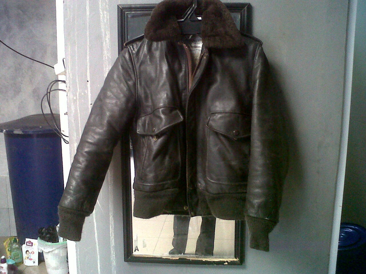 Jaket kulit pilot murah