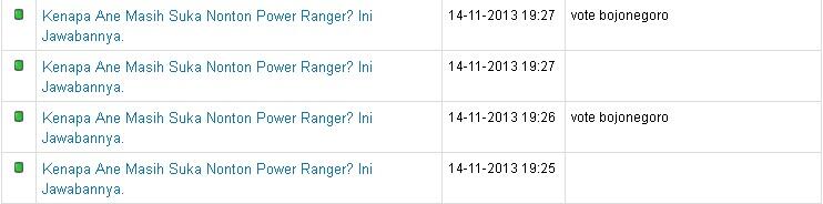 Kenapa Ane Masih Suka Nonton Power Ranger? Ini Jawabannya.
