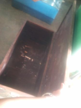 Box Full Jati + Motif Logam antik