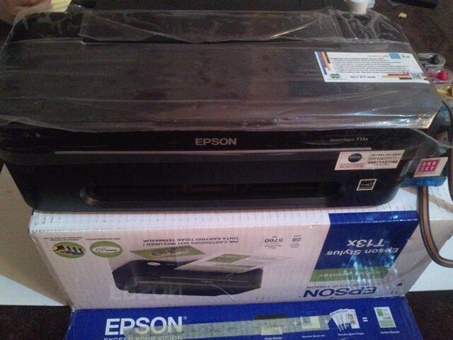 Printer Epson T13x udha modif, + ganti tinta Veneta murah