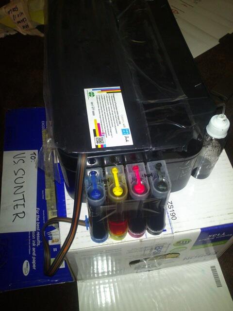 Printer Epson T13x udha modif, + ganti tinta Veneta murah