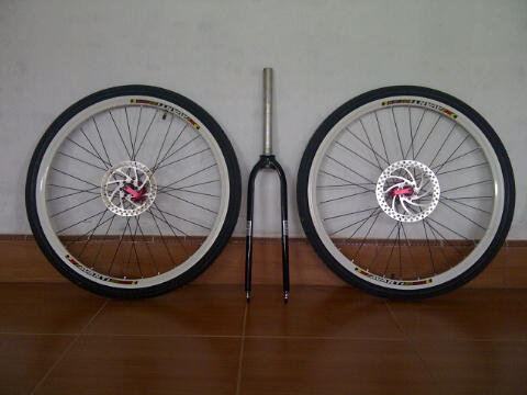 jual whelseet onroad plus fork rigid mosso
