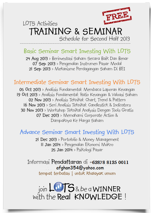 Training & Seminar Saham Lokal (Pasar Modal)