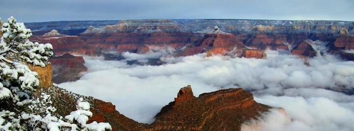 &#91;Cantik banget gan!&#93; Peristiwa Cuaca Langka di Grand Canyon (Pictures Inside)