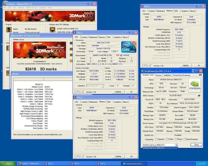 Vga Asus En9800gtx+ dark knight 512mb Ddr3