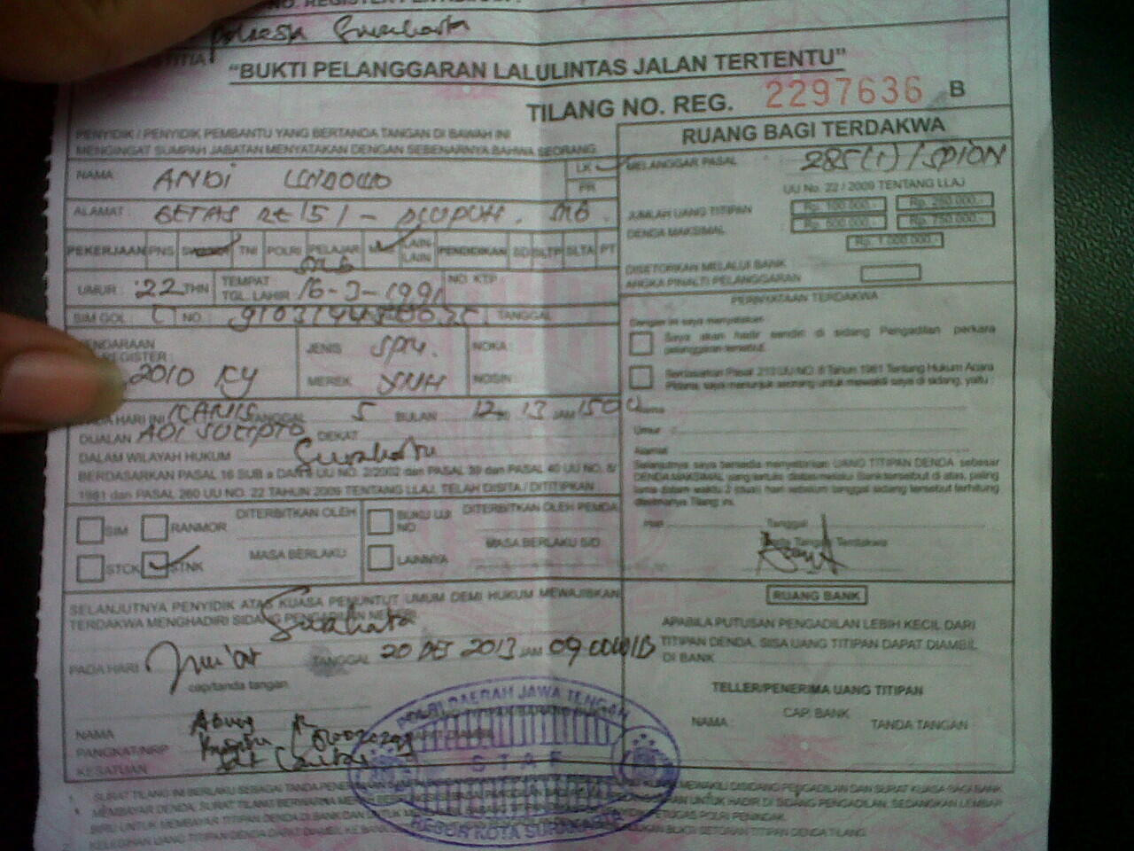 Mulai sekarang ANE benci bgt ma POLISI GAN!!!