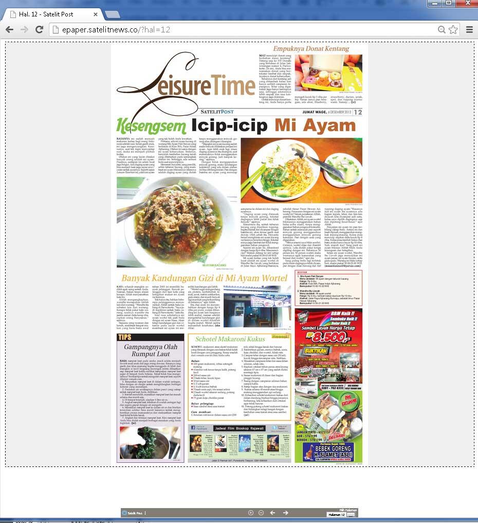 &#91;ePaper SatelitPost&#93; Baca Koran Banyumas Gratis! 