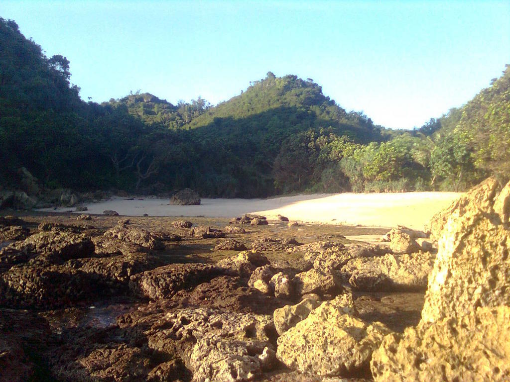 Pantai Ngetun nan indah alami