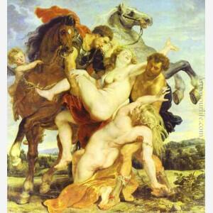 Rape of the Daughters of Leucippus By Peter Paul Rubens