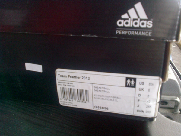 WTS: Sepatu Basket Adidas Ori Baru 100% (siapa cepat dia dapat!)