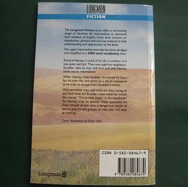 Buku English Crime Fiction “The Thirty Nine Steps”