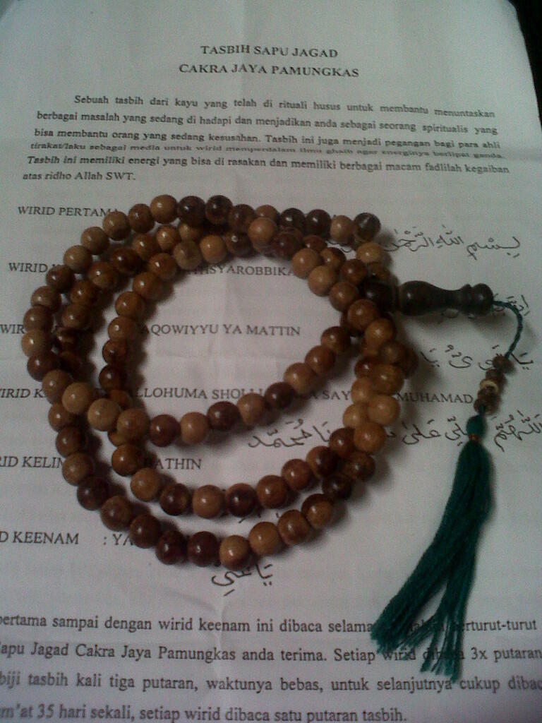 JUAL TASBIH SAPU JAGAD CAKRA JAYA PAMUNGKAS