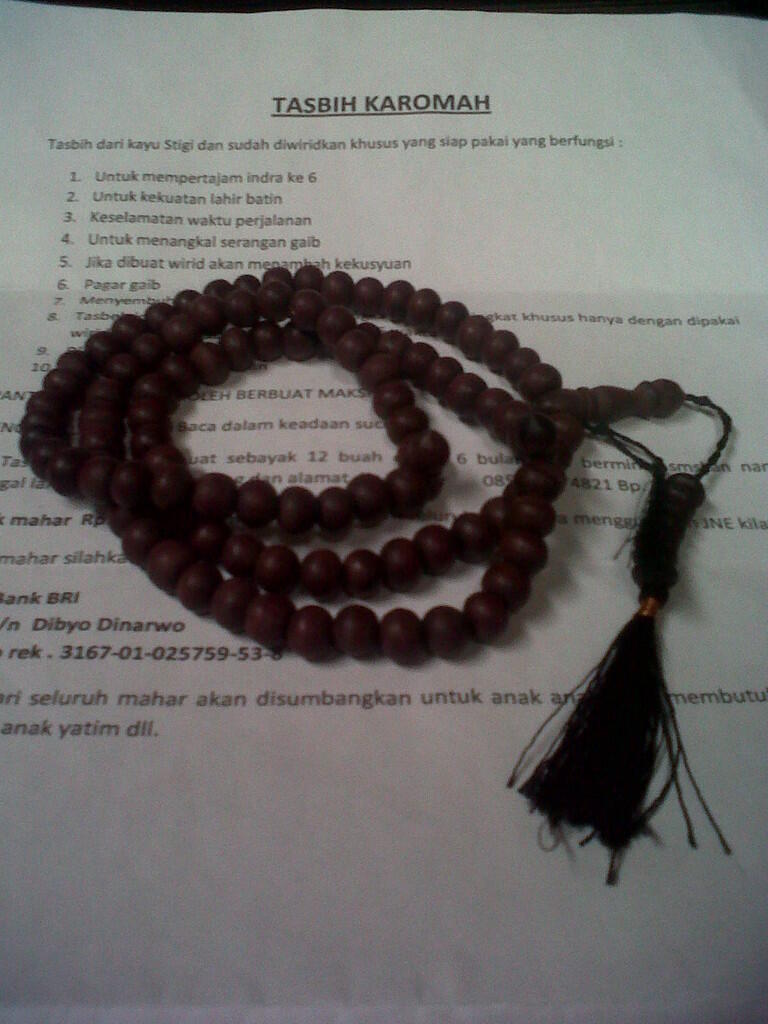JUAL TASBIH SAPU JAGAD CAKRA JAYA PAMUNGKAS