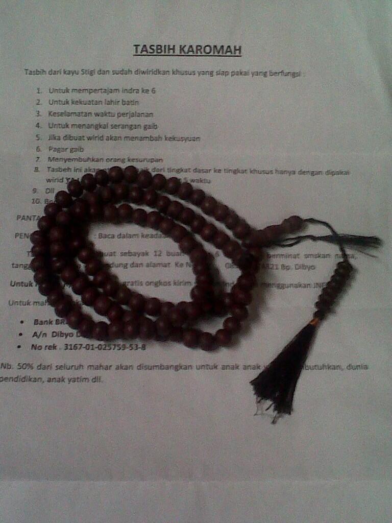 JUAL TASBIH SAPU JAGAD CAKRA JAYA PAMUNGKAS