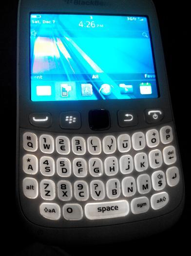 BB Blackberry Curve Armstrong 9320 White Garansi TAM Palembang