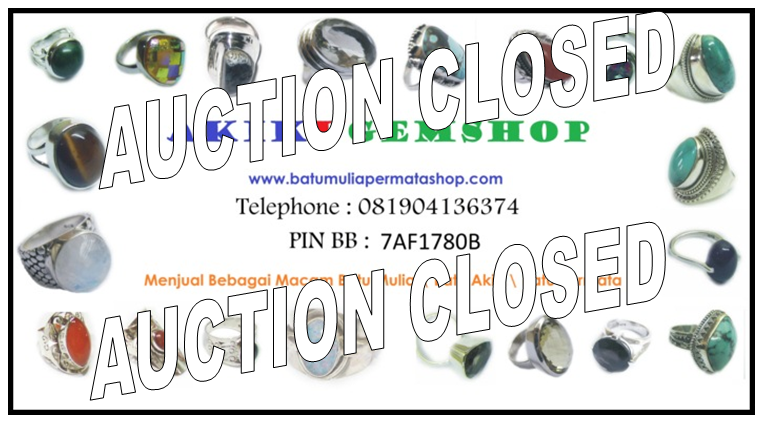 LELANG MACAM-MACAM CINCIN GEMSTONES PERMATA AKIK BATU MULIA SD 4 Maret 2014