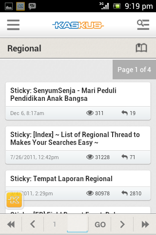 Bug app kaskus for android