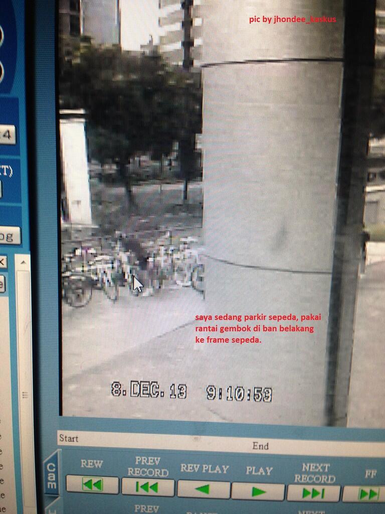 Hati2 pencuri sepeda di mall