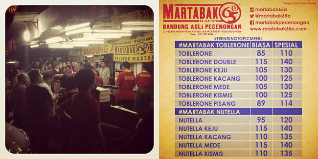 Sedang Booming: Martabak Nutella dan Martabak Toblerone