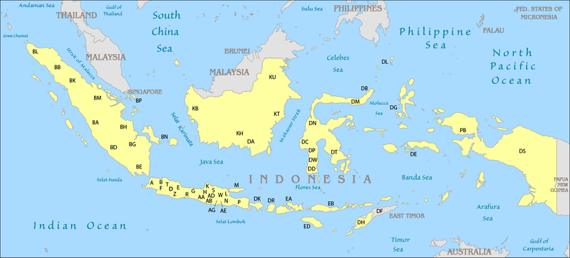 Tanda Nomor Kendaraan Bermotor Indonesia