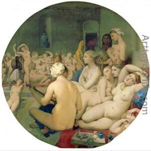 Appreciation of The Turkish bath_By Ingres