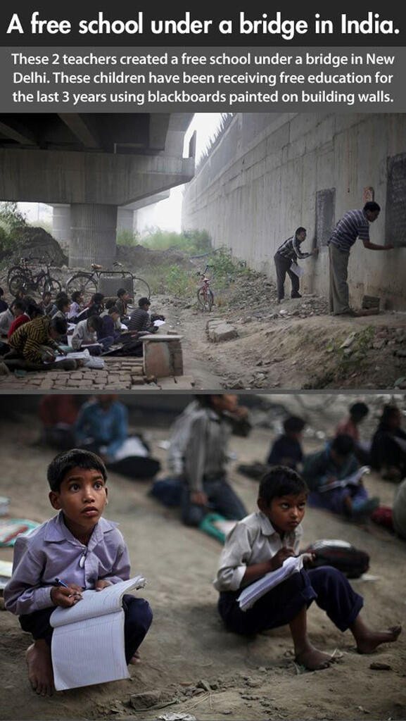 Sekolah Kolong Jembatan di India