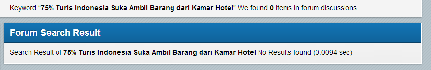 75% Turis Indonesia Suka Ambil Barang dari Kamar Hotel