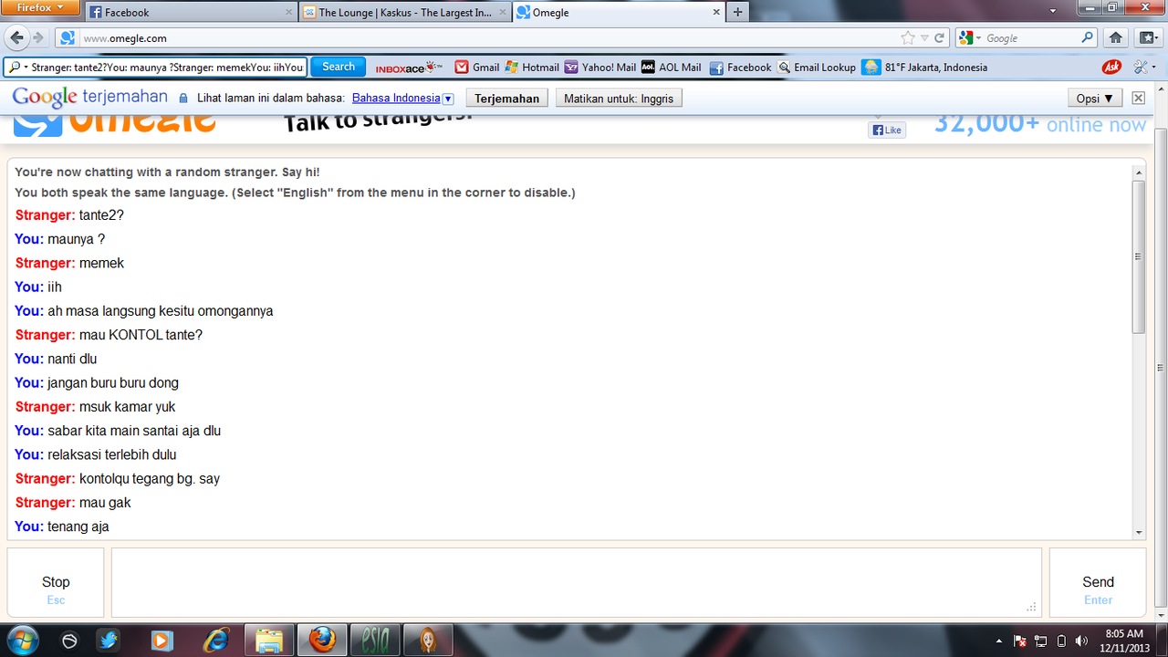 Share Chat Orang Gila yang Ngira gw Ta**e Gir**ng
