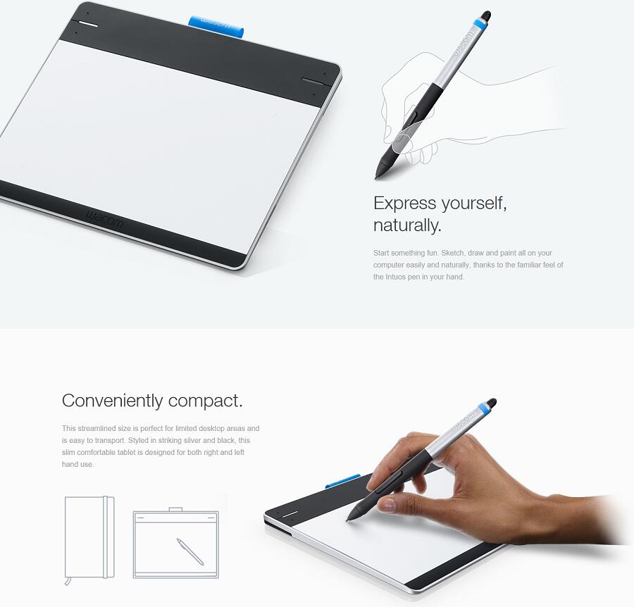 Wacom Intuos Pen CTL480, CTH680 Manga CTH480S, Alat design || New || Bergarani