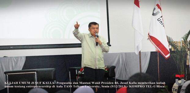 Jusuf Kalla Jambangi Kampus Telkom University